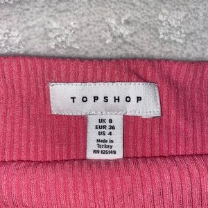 Top shop tube top pink